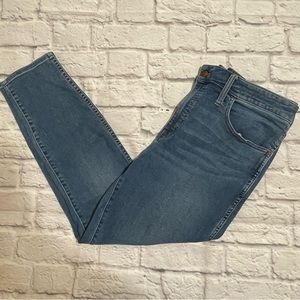 Madewell womens 10” road-tripped blue denim skinny jeans plus size 18w
